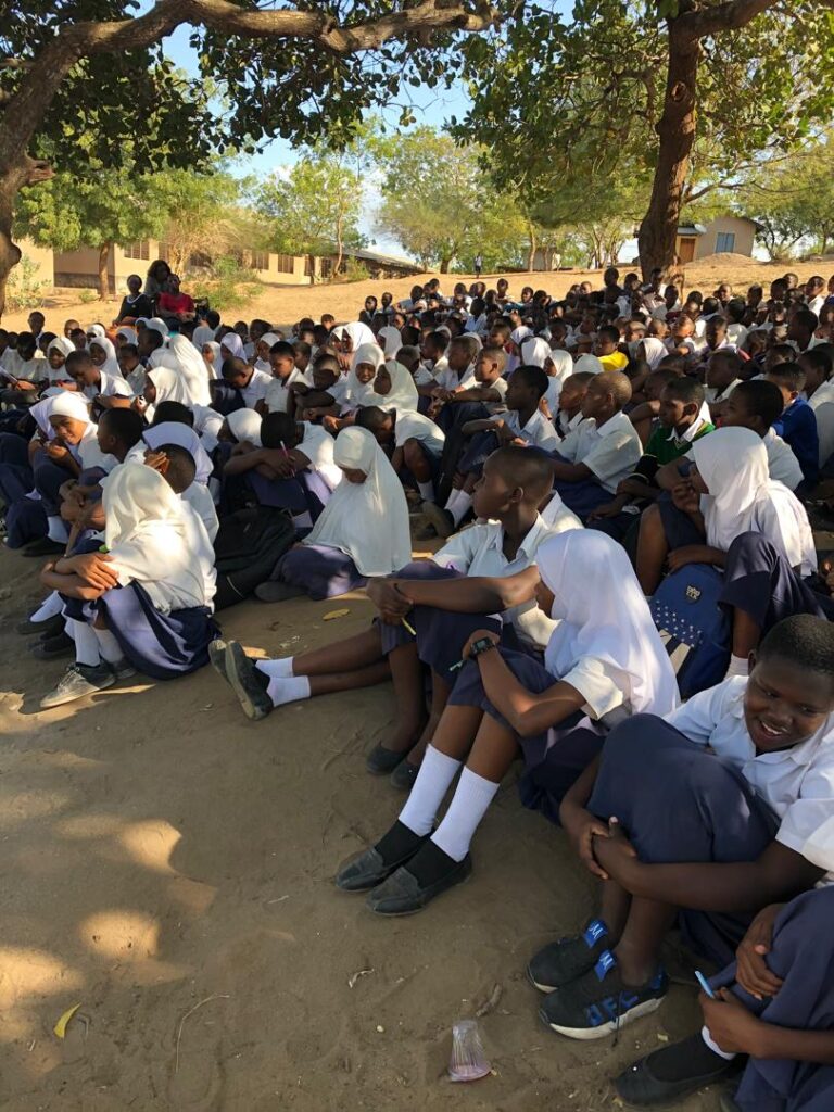 meeting are held under the trees